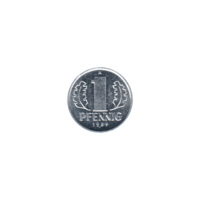 Preview 1 Pfennig, 1989 reverse