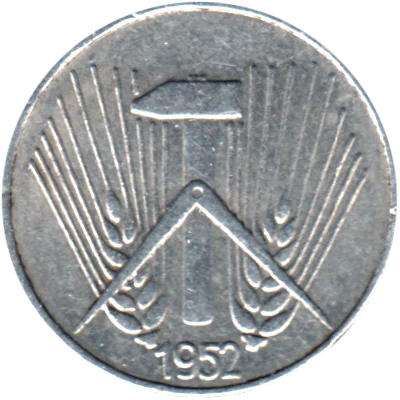 1 Pfennig, 1952 Obverse
