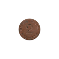Preview 2 Pfennigs, 1950 reverse