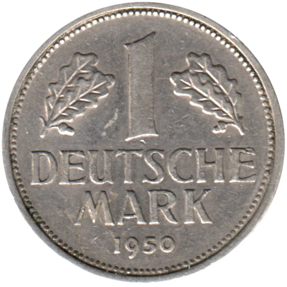 1 Mark, 1950 Reverse