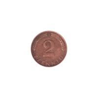 Preview 2 Pfennigs, 1989 reverse
