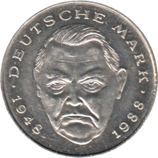 Preview 2 Marks, 1989 obverse