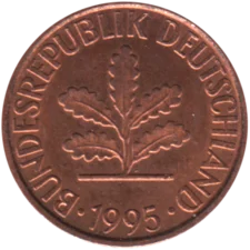 Preview 2 Pfennigs, 1995 obverse