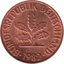 Preview 2 Pfennigs, 1982 obverse