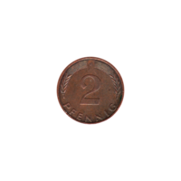 Preview 2 Pfennigs, 1974 reverse