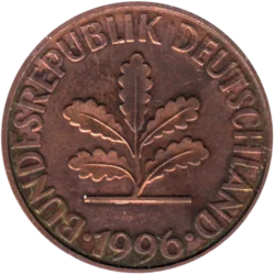 Preview 10 Pfennigs, 1996 obverse
