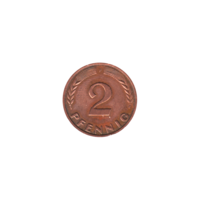 Preview 2 Pfennigs, 1969 reverse