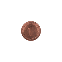 Preview 1 Pfennig, 1987 reverse