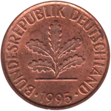 Preview 2 Pfennigs, 1995 obverse
