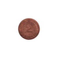 Preview 2 Pfennigs, 1969 reverse