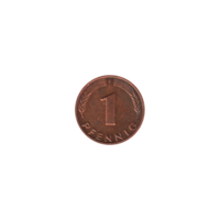 Preview 1 Pfennig, 1988 reverse