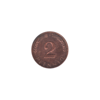 Preview 2 Pfennigs, 1971 reverse