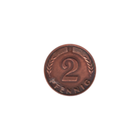 Preview 2 Pfennigs, 1969 reverse
