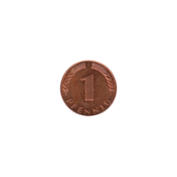 Preview 1 Pfennig, 1967 reverse