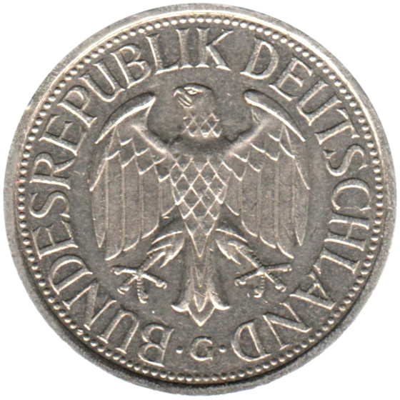 1 Mark, 1990 Obverse