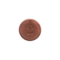 Preview 2 Pfennigs, 1975 reverse