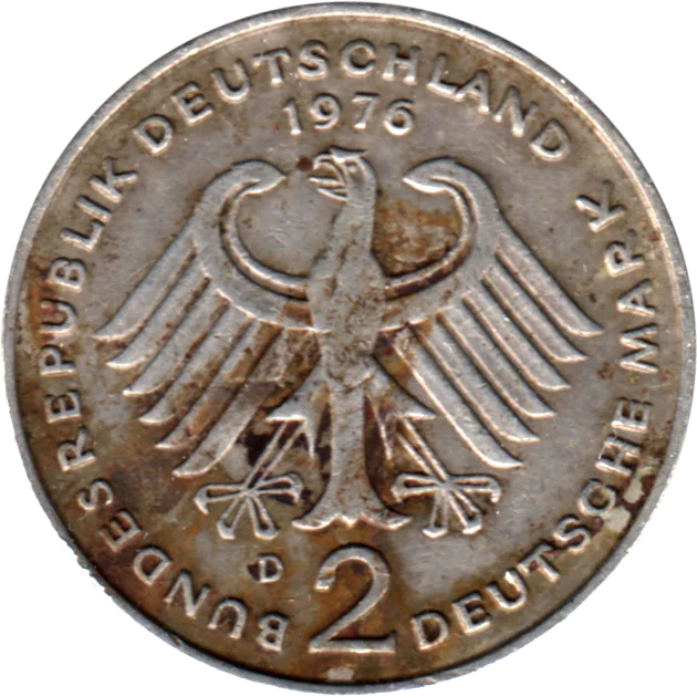 2 Marks, 1976 Reverse