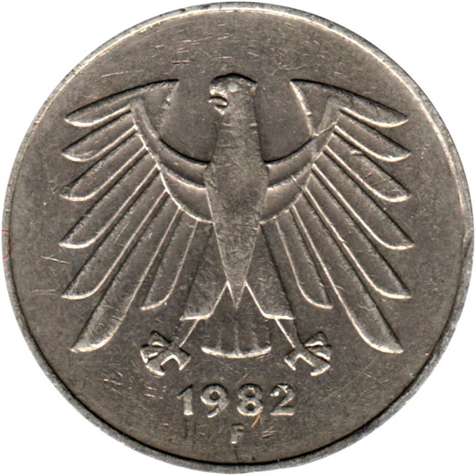 5 Marks, 1982 Obverse