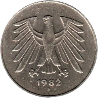 Preview 5 Marks, 1982 obverse