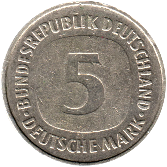 5 Marks, 1982 Reverse