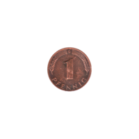 Preview 1 Pfennig, 1977 reverse