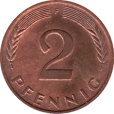 Preview 2 Pfennigs, 1983 reverse