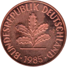 Preview 2 Pfennigs, 1985 obverse