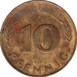 Preview 10 Pfennigs, 1978 reverse