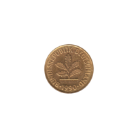 Preview 5 Pfennigs, 1990 obverse