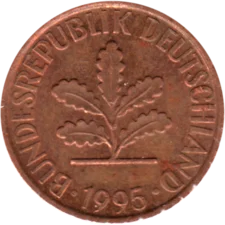 Preview 2 Pfennigs, 1995 obverse
