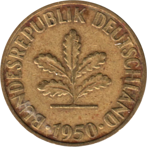 10 Pfennigs, 1950 Obverse