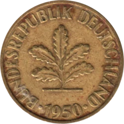 Preview 10 Pfennigs, 1950 obverse