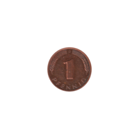 Preview 1 Pfennig, 1991 reverse