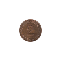 Preview 2 Pfennigs, 1961 reverse