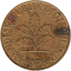 Preview 10 Pfennigs, 1976 obverse