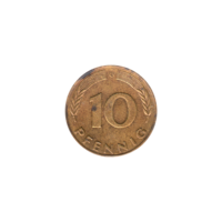 Preview 10 Pfennigs, 1975 reverse