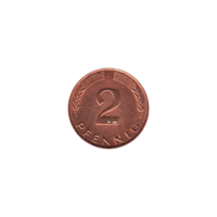 Preview 2 Pfennigs, 1989 reverse