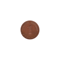 Preview 1 Pfennig, 1981 reverse