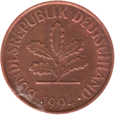 Preview 2 Pfennigs, 1994 obverse