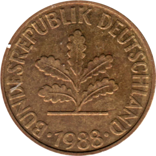 10 Pfennigs, 1988 Obverse