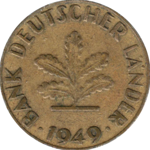 10 Pfennigs, 1949 Obverse