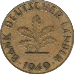 Preview 10 Pfennigs, 1949 obverse