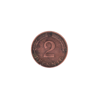 Preview 2 Pfennigs, 1974 reverse