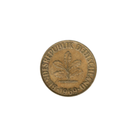 Preview 10 Pfennigs, 1969 obverse