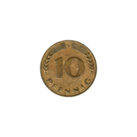 Preview 10 Pfennigs, 1969 reverse