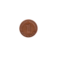 Preview 1 Pfennig, 1967 reverse