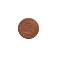 Preview 2 Pfennigs, 1979 reverse