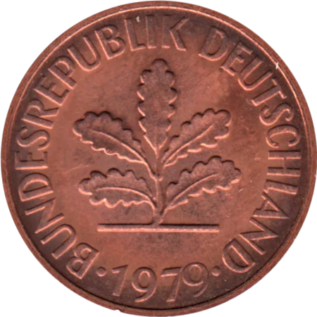 2 Pfennigs, 1979 Obverse