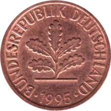 Preview 2 Pfennigs, 1995 obverse