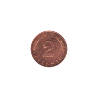 Preview 2 Pfennigs, 1977 reverse